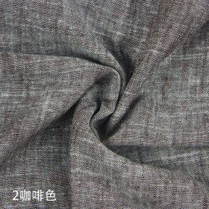 Linen Viscose Fabric Yarn Dyed with Slubs Fabric