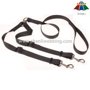 Hot-Sale High-Quality Solid Color 18mm Polyester/Nylon 1 to 2 Adjustable Leash
