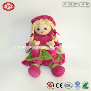 Girl Doll Plush Pink Soft Stuffed Custom Quality Toy