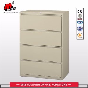 Office Use File Storage Lateral 4 Drawers Steel Metal Filing Cabinet